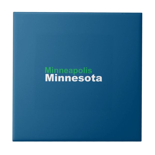 Minneapolis, Minnesota Ceramic Tile (Front)