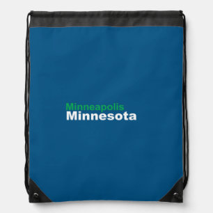 Minneapolis, Minnesota Drawstring Backpack