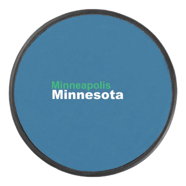 Minneapolis, Minnesota Hockey Puck (Front)