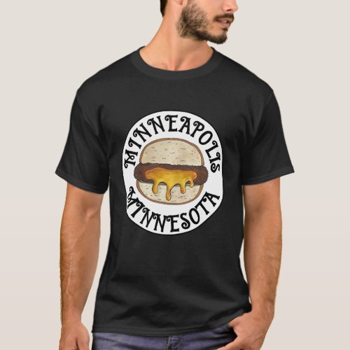 Minneapolis Minnesota MN Juicy Lucy Cheese Burger  T_Shirt