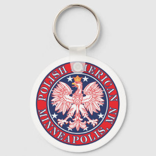Minneapolis Minnesota Polish Keychain