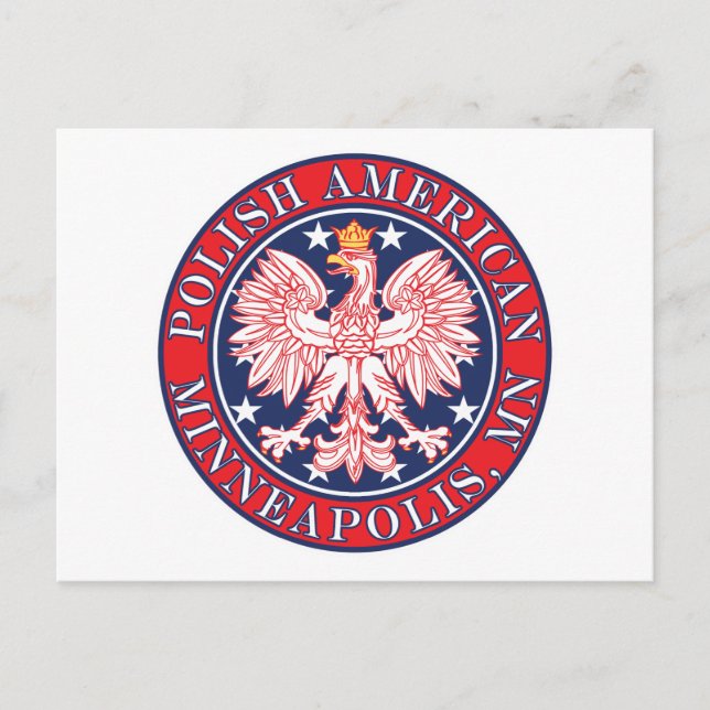 Minneapolis Minnesota Polish Postcard (Front)