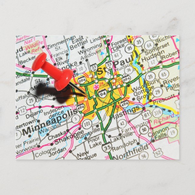 Minneapolis, Minnesota Postcard (Front)