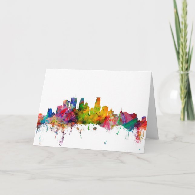 Minneapolis Minnesota Skyline Card (Front)