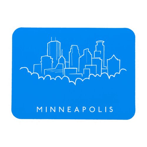 Minneapolis Minnesota Skyline Magnet