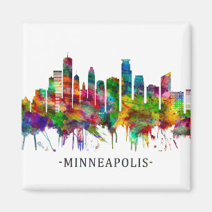 Minneapolis Minnesota Skyline Magnet