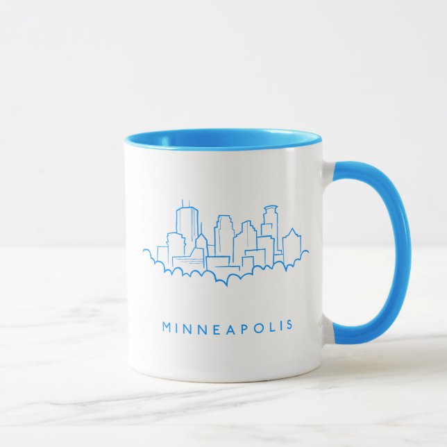 Minneapolis, Minnesota Skyline Mug (Right)