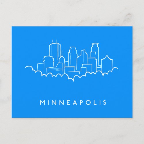 Minneapolis Minnesota Skyline Postcard