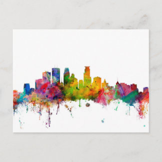 Minneapolis Minnesota Skyline Postcard