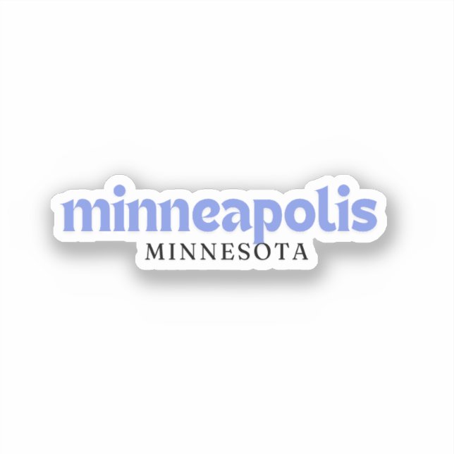 Minneapolis Minnesota  Sticker (Front)