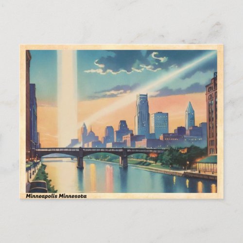 Minneapolis Minnesota Vintage Travel Postcard