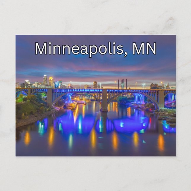 Minneapolis, MN Postcard Souvenir Traveling (Front)