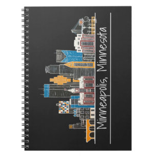 Minneapolis, MN Skyline Notebook