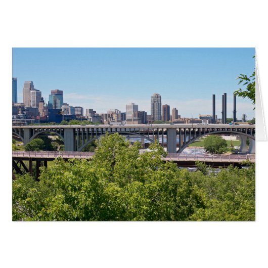 Minneapolis Skyline and Bridges (Front Horizontal)
