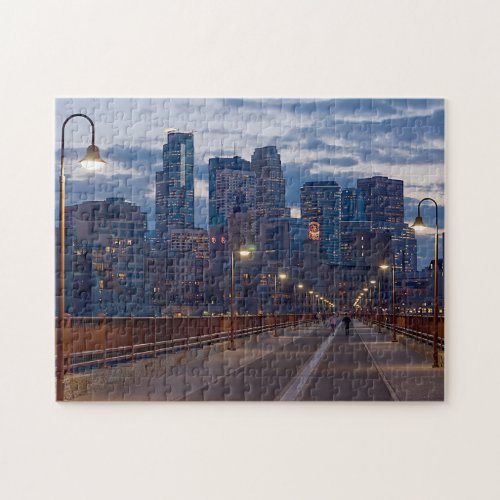 Minneapolis Skyline  Stone Arch Bridge Puzzle 2