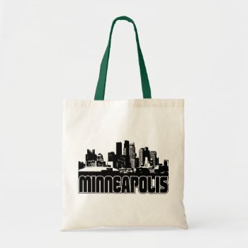 Minneapolis Skyline Tote Bag by TurnRight at Zazzle