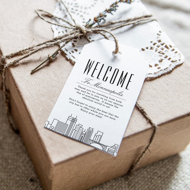 Minneapolis Skyline | Welcome Message Gift Tags (Creator Uploaded)