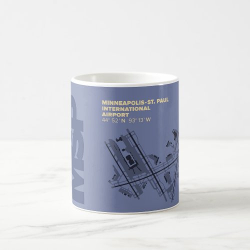 Minneapolis_St Paul Airport MSP Diagram Coffee Mug