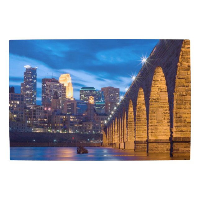 Minneapolis Stone Arch Bridge Metal Art (Front)