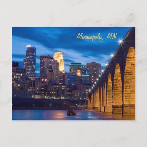 Minneapolis Stone Arch Bridge Postcard
