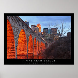 Minneapolis Stone Arch Bridge Poster