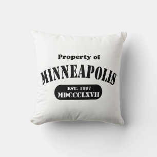 Minneapolis Throw Pillow - Customized