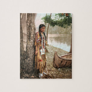 Minnehaha 1897 Native American Hiawatha Vintage Jigsaw Puzzle