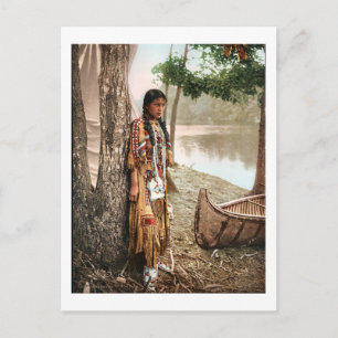 Minnehaha 1897 Native American Hiawatha Vintage Postcard