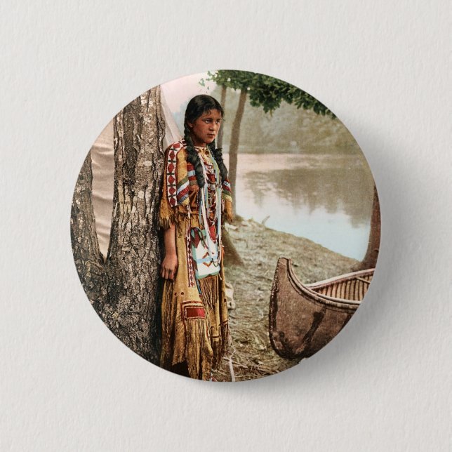 Minnehaha 1897 pinback button (Front)