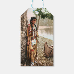 Minnehaha 1897 Vintage Native American Hiawatha Gift Tags