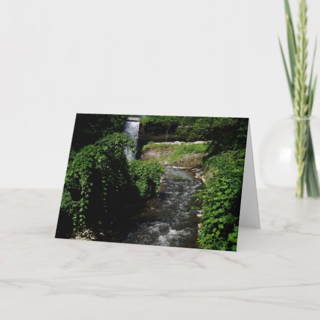 "Minnehaha Falls #4" Thank You Card (Front)