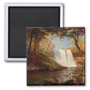 Minnehaha Falls, fine art by Albert Bierstadt Magnet