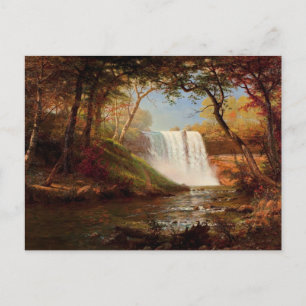 Minnehaha Falls, painting by Albert Bierstadt Postcard
