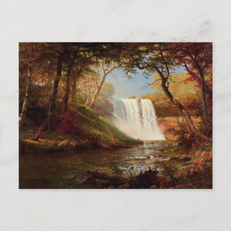 Minnehaha Falls, painting by Albert Bierstadt Postcard