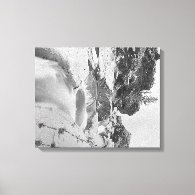 Minnekahta Falls Near Hot Springs Photograph Canvas Print (Front)