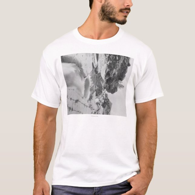 Minnekahta Falls Near Hot Springs Photograph T-Shirt (Front)