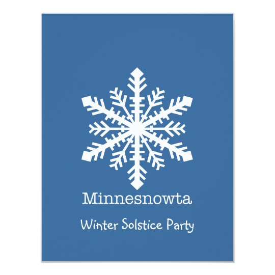 Minnesnowta Snowflake Card