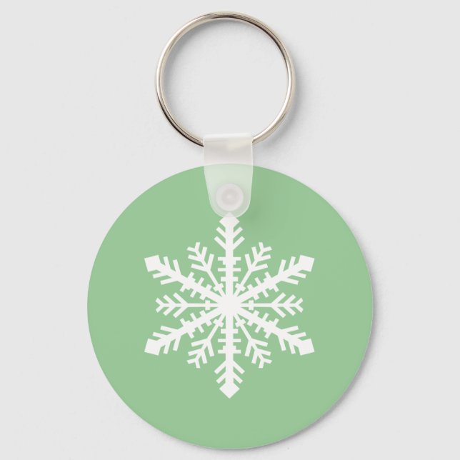 Minnesnowta Snowflake Keychain (Front)