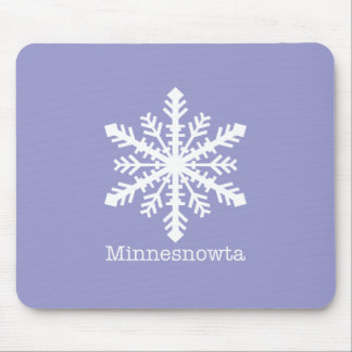 Minnesnowta Snowflake Mouse Pad