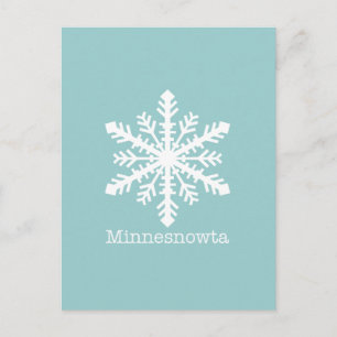 Minnesnowta Snowflake Postcard