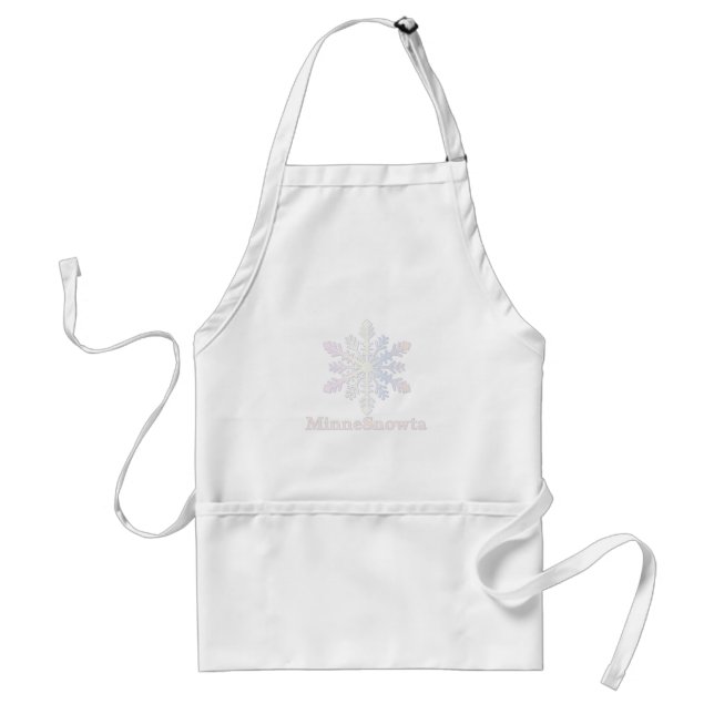 MinneSnowta with Snowflake Adult Apron (Front)