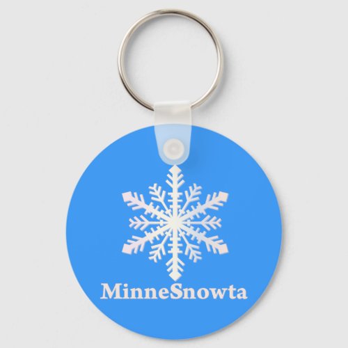 MinneSnowta with Snowflake Keychain