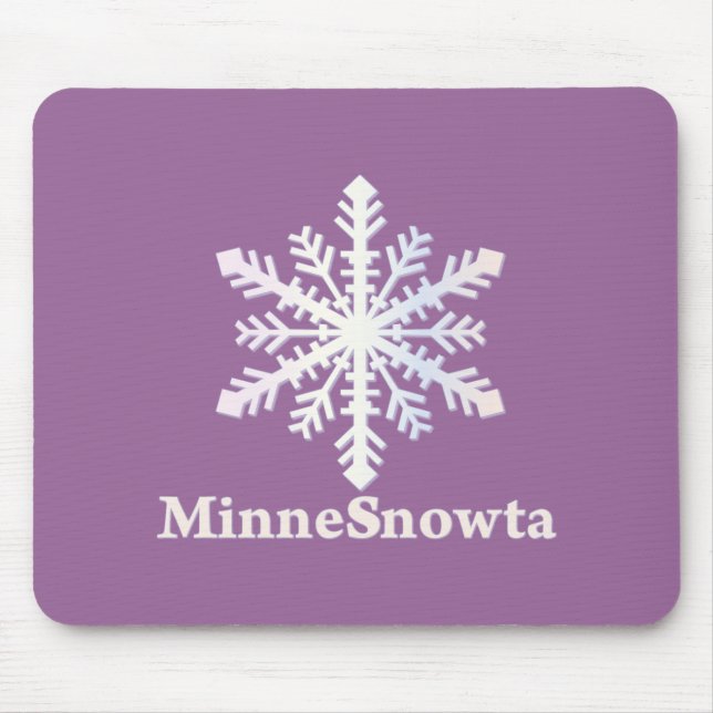 MinneSnowta with Snowflake Mouse Pad (Front)