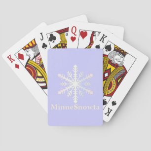 MinneSnowta with Snowflake Poker Cards
