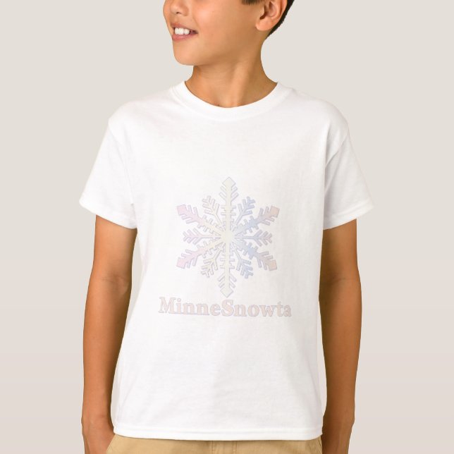 MinneSnowta with Snowflake T-Shirt (Front)