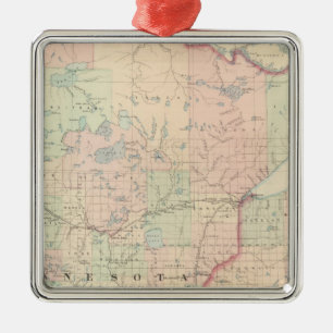 Minnesota 3 metal ornament