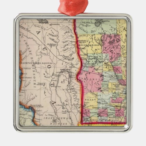 Minnesota And Dacotah Metal Ornament