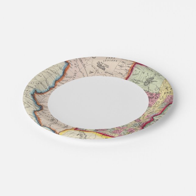 Minnesota, And Dacotah Paper Plates (Angled)