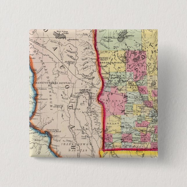 Minnesota, And Dacotah Pinback Button (Front)