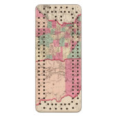 Minnesota and Dakota Wood Cribbage Board (Front Vertical)